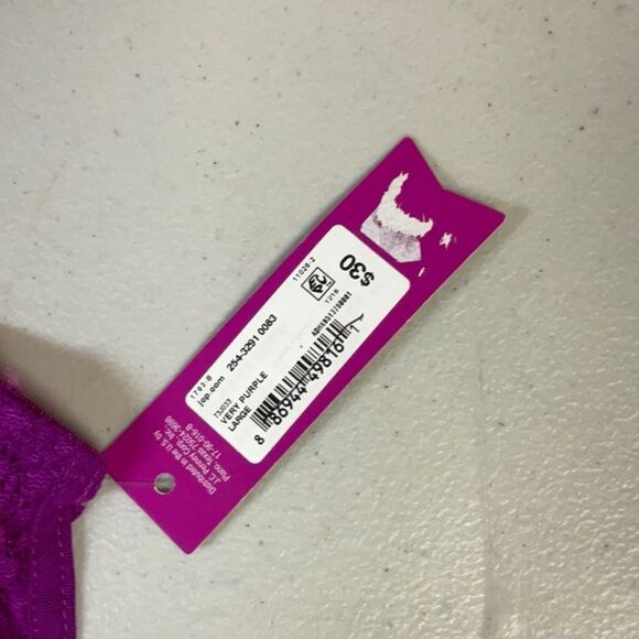 Ambrielle Small & Medium Purple Bralette - New - Picture 2 of 4